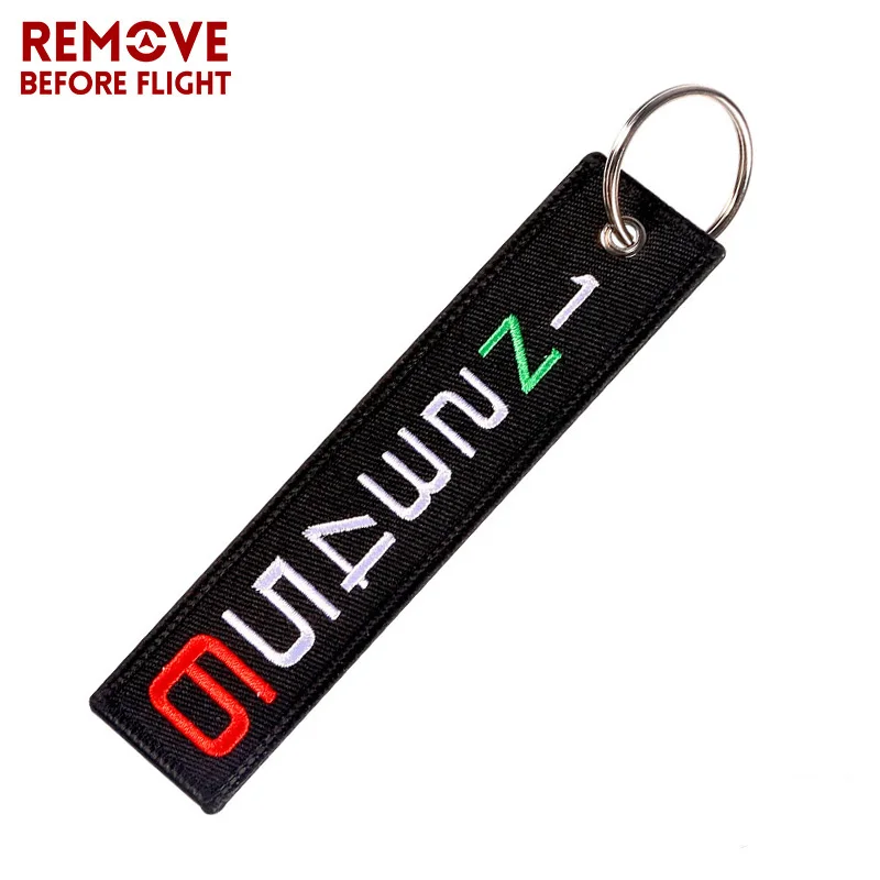 Wholesale 5 PCS/LOT Customized Keychain for Motorcycle and Car Fashion 6 5 4 3 2 N 1 Launch Key Chain Cool Embroidery Stall Tag