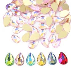 New Color Crystal AB Nail Rhinestones Crystal Gems AB Strass Stones Diamond Nail Art Decorations Manicure Tools