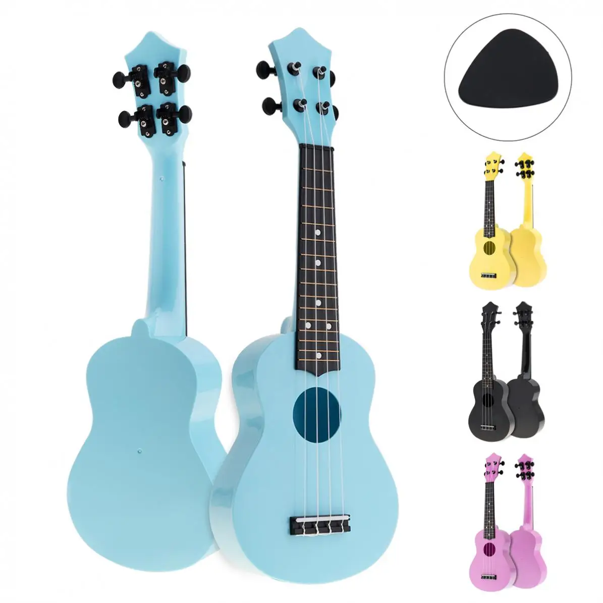 21 Inch Ukulele 4 Strings Uke Colorful Acoustic Hawaii Guitar Guitarra Musical Instrument Toy Gift for Music Beginner