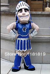 

MASCOT blue Spartan trojan knight mascot costume custom fancy costume cosplay fancy dress carnival costume