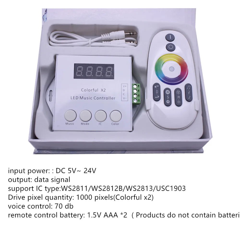 SP105E Bluetooth WS2811 WS2812B led controller SP108E SK6812 RGB/RGBW APA102 Music Colorfulx2 WS2801 pixels Led Strip Leds