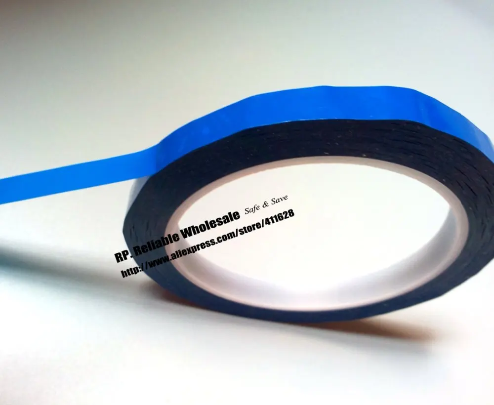 

10 rolls 10mm*66M*0.06mm PET Anti-Flame High Temperature Insulation Adhesive Mylar Tape for Transformer Wrap Blue