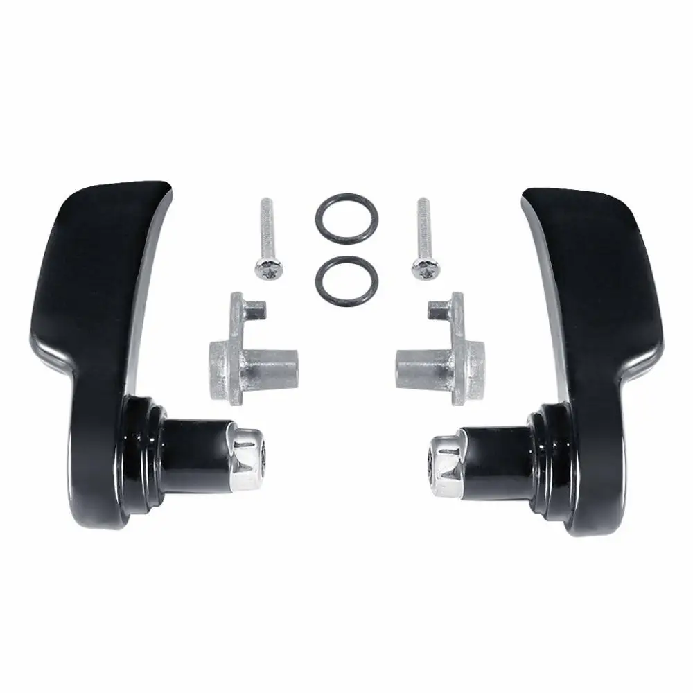 Motorcycle Black/Chrome Saddlebag Lid Lifter For Harley Touring Road King Electra Glide Street Glide 2014-2025 2019 2018 4