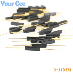 20pcs/2pcs 3x11mm GPS-11A Reed Switch Sensor Magnetic Switch Normally Open NO DIY Kit