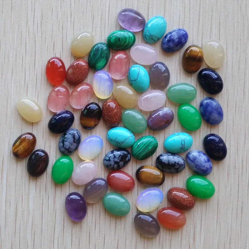 

Wholesale 100pcs/lot hot selling Mixed Natural stone Oval CAB CABOCHON teardrop 10X14mm beads for jewelry making Free shipping