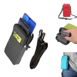 Universal Large Nylon Belt Clip Cover Case Sports Wallet Mobile Phone Bag for IPhone XS Max Outdoor Waist Pouch for oneplus 7pro