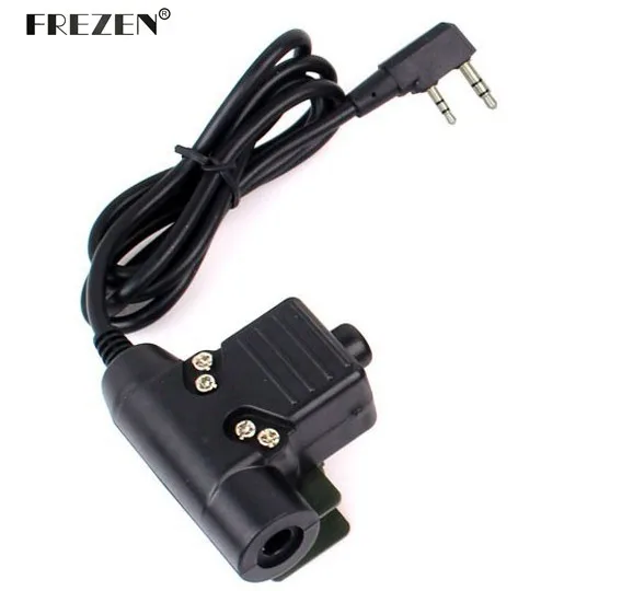 

U94 PTT Cable Plug Military Adapter Z113 Standard Version for Walkie Talkie Motorola Kenwood TYT F8 BAOFENG 5R Radio Hunting