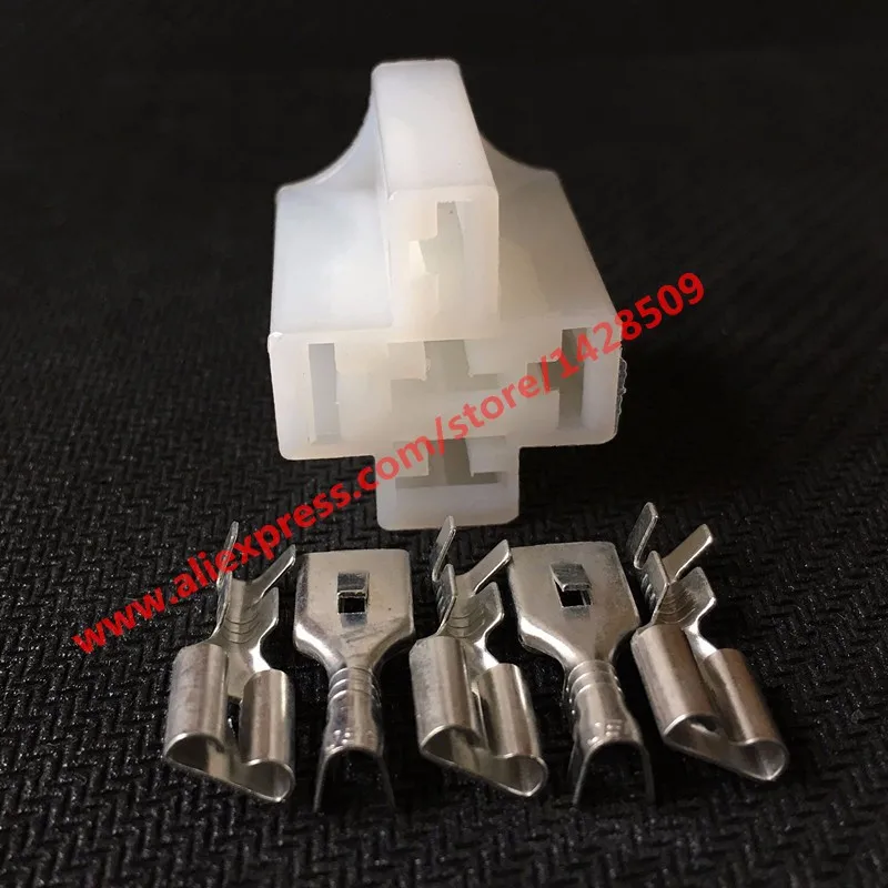 1 Set Relay Holder Relay Connector 5 Pin Automotive Wiring Connector 5 Hole Socket With Terminals Pins