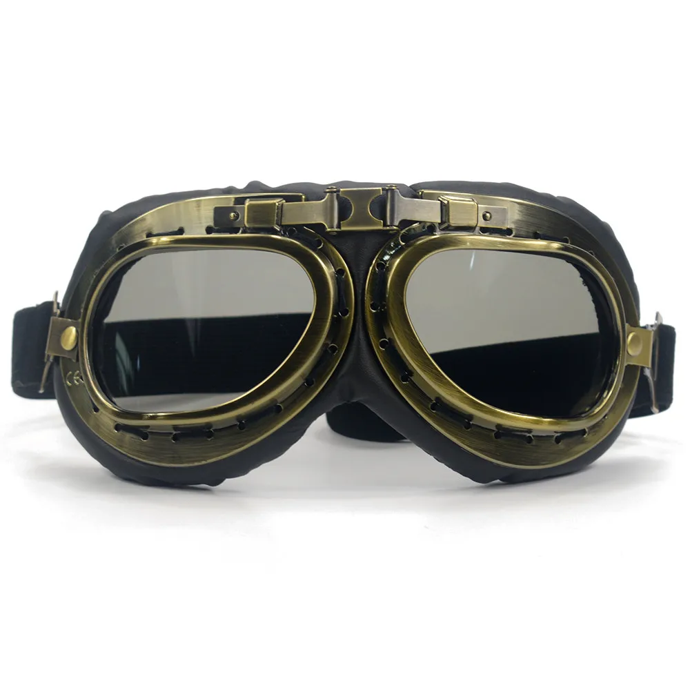 Motorcycle Goggles Glasses Vintage Motorbike Classic Goggles Retro For Harley Protection Eyewear UV Protection