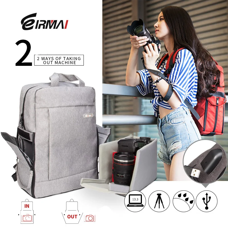 

Portable Outdoor Photography DSLR Camera Backpack Case Packsack Bag Speedy