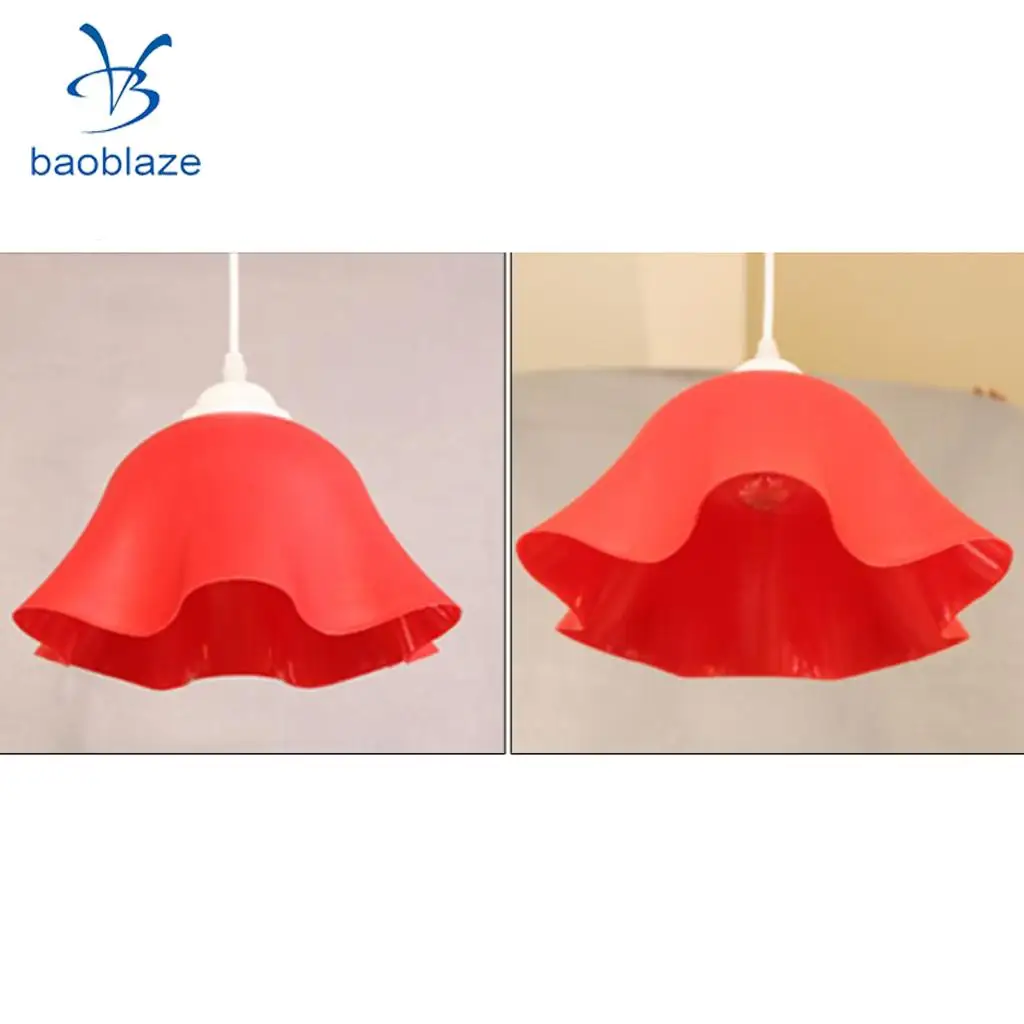 Moderna Del Fiore a Forma di PVC Lampadario Paralume Luce di Soffitto Ombra Della Copertura Della Luce Del Pendente Apparecchio di Casa Bar Cafe