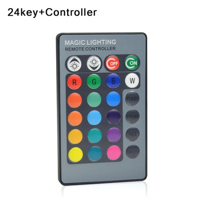 110V 220V E27 E14 RGB LED bulb 16 Color Magic LED Night Light Lamp Dimmable Stage Light 24key Remote Control holiday Decorative