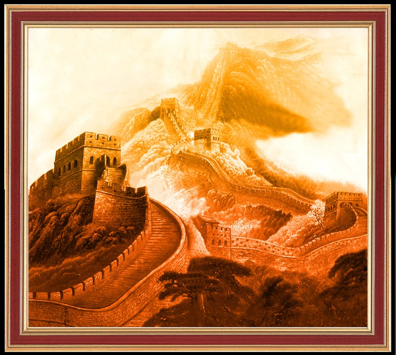 

Needlework Craft 14CT Unprinted Embroidery DIY Chinese the Great Wall Scenic places of Historic Interest Cross Stitch Kits