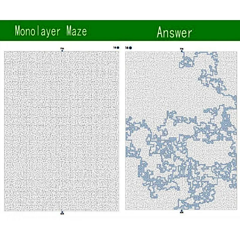 Extreme Maze Challenges to Complete and Color Book Memory Attention Potential development Coloring Book