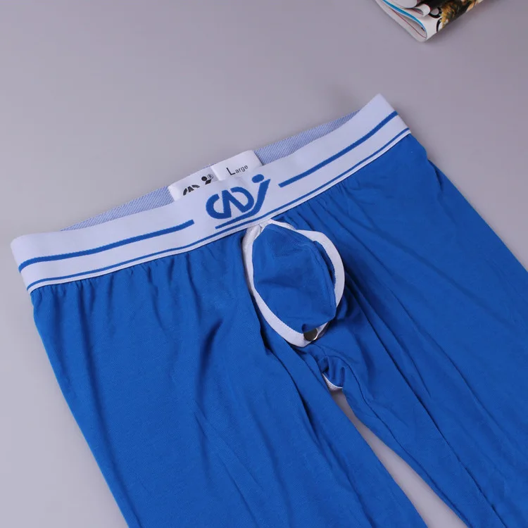 New arrival WJ men warm pants cotton trousers waist sexy male long johns hollow men\'s trousers 2016QKU