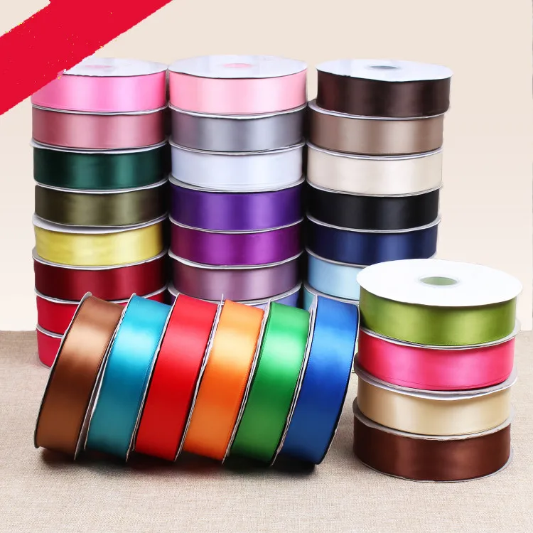 4cm Width 100Yards Polyester Satin Fabric Ribbon Wedding Party Home Decor Handmade DIY Accessories Gift Package 91 meters tape