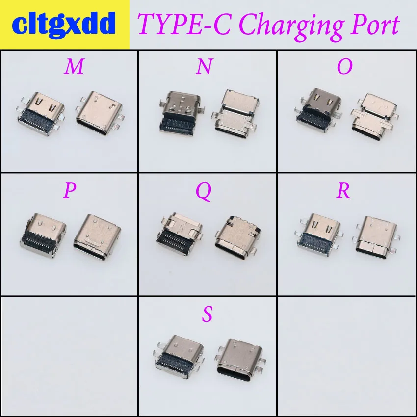 cltgxdd New TYPE SMT Socket Connector Micro USB Type C 3.1 Female Placement SMD DIP For PCB design DIY Charging Port