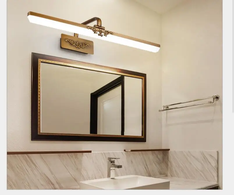 41CM/51CM/61/71CM Bathroom Mirror Lamp Waterproof Retro Bronze Cabinet Vanity Mirror Lights Wall Light Lamp LED Light Wall Lamp