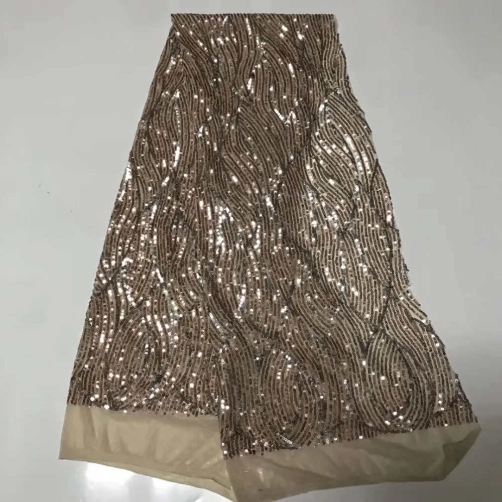 

2019 new 5yards top0113 # 9 color new sequin sexy african tulle mesh lace for sawing bridal wedding dress/occasion
