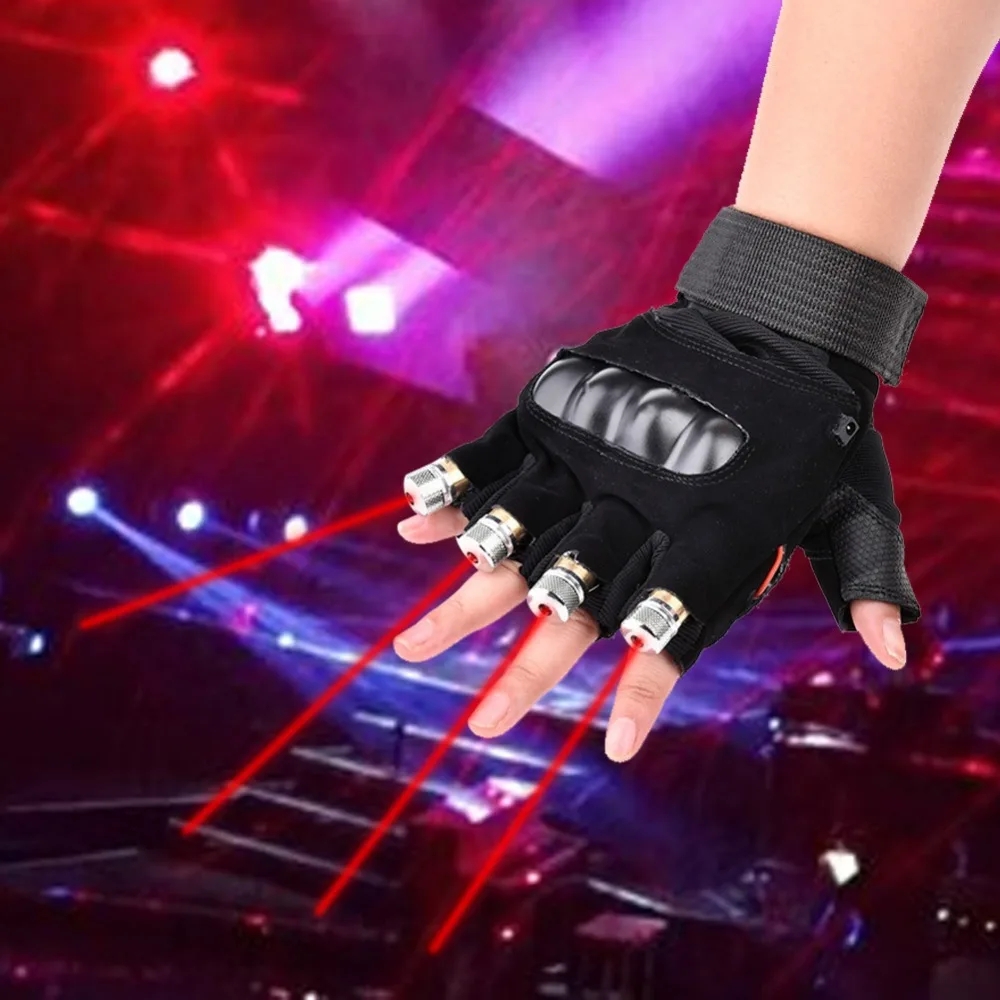 Red Green Laser Gloves Dancing Stage Show Stage Glove Lasers LED Palm Light For DJ Club/Party/Bars Kid's Children's Toys gifts