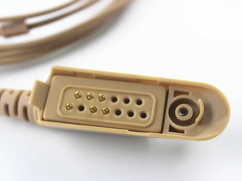 Tubo acustico nascosto Beige Colore carne Auricolare Microfono per Motorola Walkie Talkie GP328 GP338 GP340 GP380 Radio bidirezionali