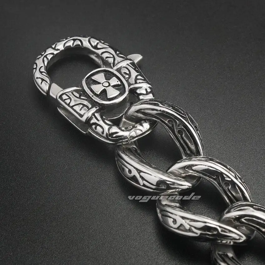 Unique Tribal Tattoo 316L Stainless Steel Mens Biker Rocker Punk Keychain 5C016KC