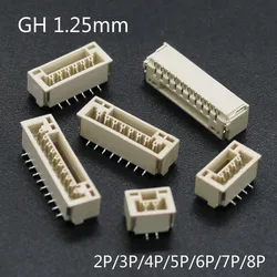 20Pcs GH 1.25mm with Lock Connector Patch Vertical SMT 2/3/4/5/6/78P GH1.25