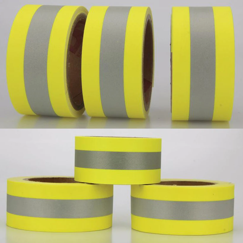 Roadstar 3M Reflective Flame Retardatn Tape with Yellow Silver and 100% Cotton Backing for Glove