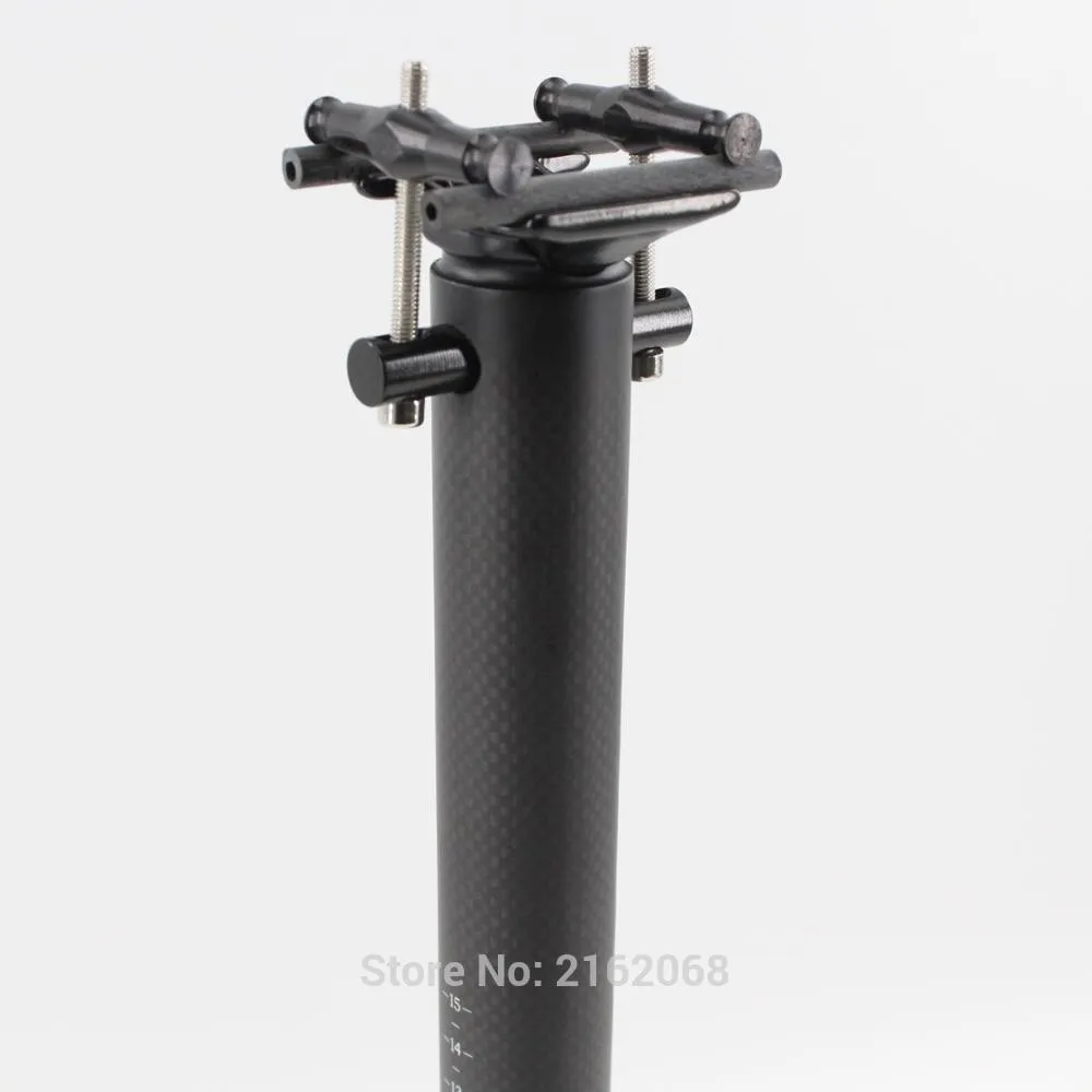 New Mountain folded bike matte 3K full carbon fibre bicycle seatpost carbon MTB parts 27.2/30.8/31.6/33.9/34.9mm*400mm