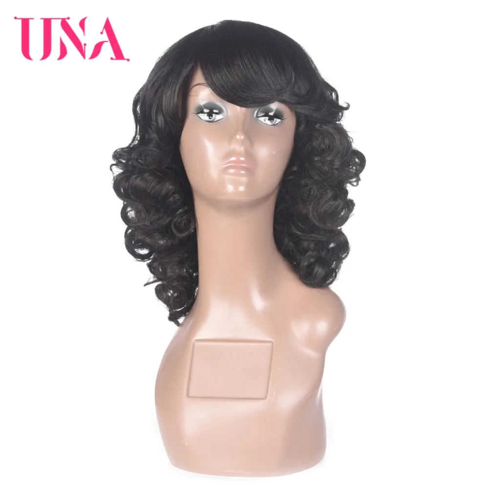 UNA Human Hair Wigs For Women Remy Human Hair 150% Density Water Wave Human Hair Wigs Malaysian Hair Wigs 12