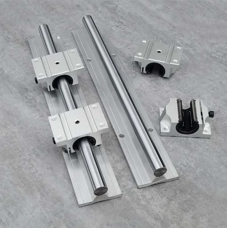 2pcs TBR16 L-1300mm support rail linear guide + 4pcs TBR16UU linear bearing blocks for CNC router parts