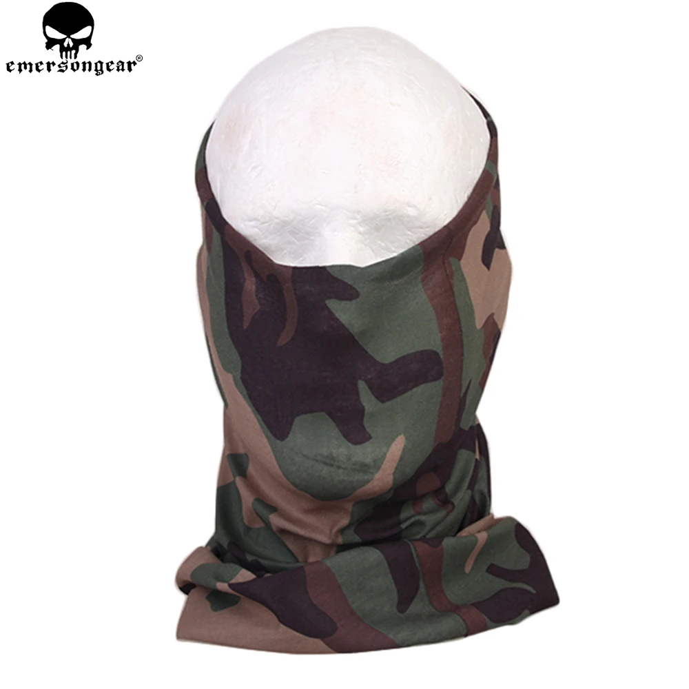 EMERSONGEAR Fast Dry Hood Protective Face Rapid Dry Multi-functional Hood Mask Airsoft Camping Breathable Mask Wooland EM6628