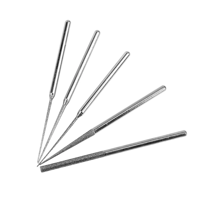 Mini Drill Diamond Grinding Head 3mm Shank Bur Bit Set Grinding Tool For Glass Ceramics Tile Metals Grind 5pcs image 5