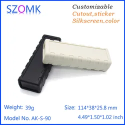 1Pcs 114*38*25.8mm szomk hot sales plastic box for electronic project junction box diy plastic case handheld control enclosure