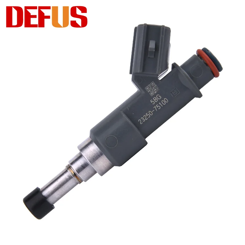 DEFUS 4PCS OEM 23250-75100 Fuel Injector Nozzle For Toyota Prado TRJ120 2016 23209-75100 Bico 23250-79155 Injectors