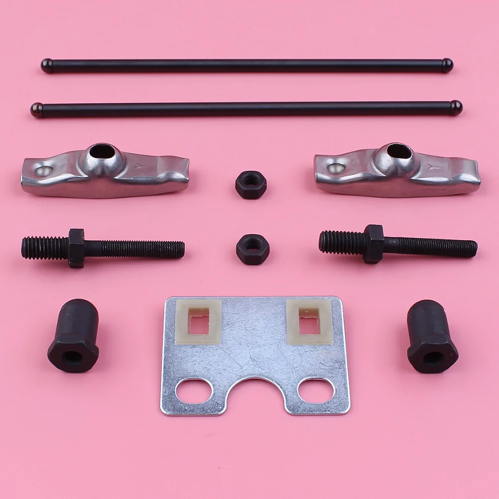 Valvola Asta di Spinta Piastra di Guida Rocker Arm Set Per Honda GX340 GX390 11HP 13HP GX 340 390 Motore A Gas Del Motore parte