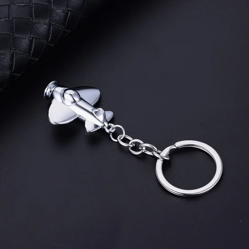 High Grade Helicopter airliner Combat aircraft airplane keychain Women Bag Pendent Key rings Jewelry Men Car Keyring jewelry