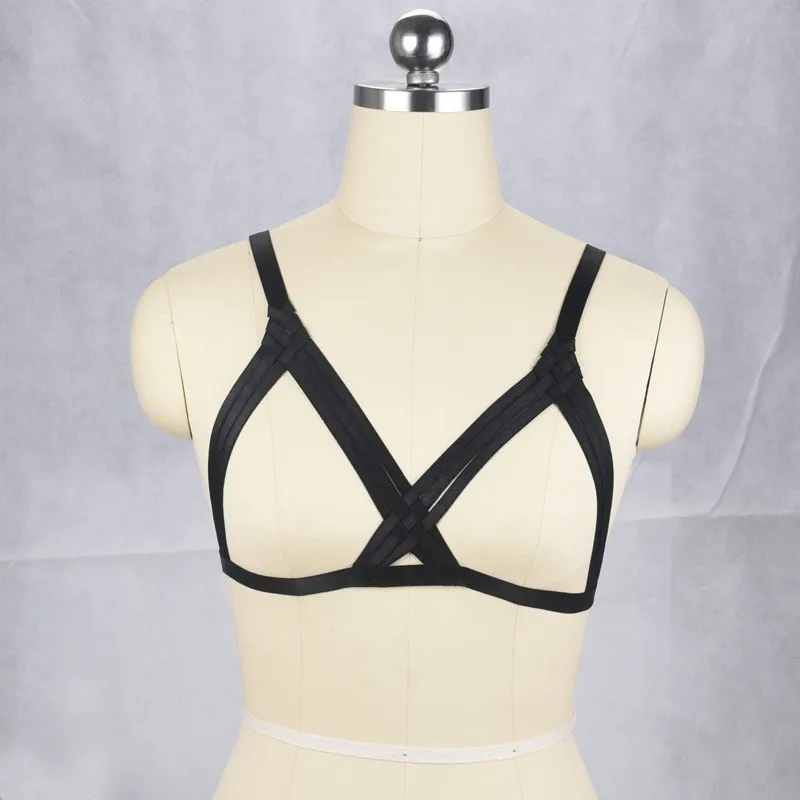 

Women Body Harness Sexy Fetish Wear Crop Top Cage Bra Bondage Lingerie Pole Dance Wear