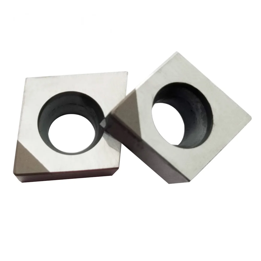 2Pcs CCGT09T304 Pcd CCGT09T304 Cbn Draaibank Snijgereedschap Carbide Mes Draaien Inserts Diamant Inserts Carbide Frezen Inserts