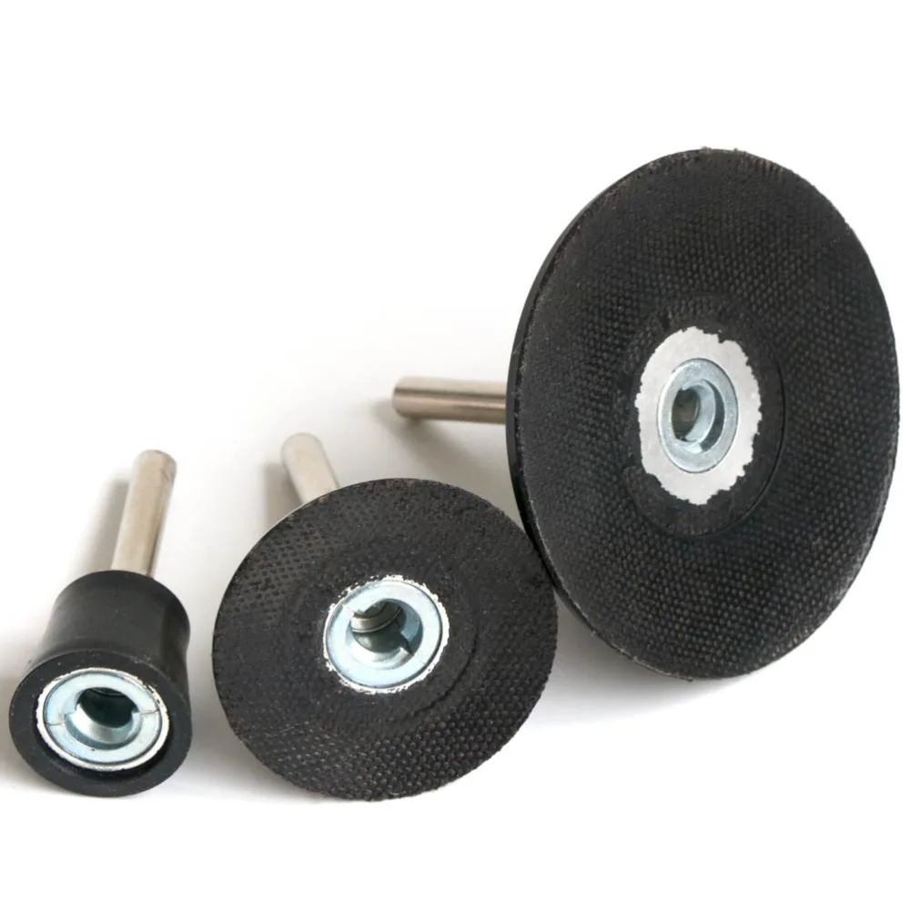 Rollo de bloqueo de disco de lijado de cambio rápido, almohadilla de respaldo de 1/4 ", vástago de 6mm, agujero de tornillo M6, 2"/3 "1"