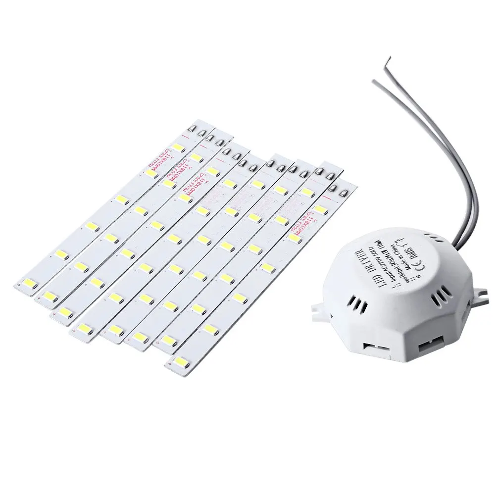 Lâmpada led modificada para teto, 12w, 16w, 20w, 24w, 220v, placa polvo, smd 5730, tubo, economia de energia