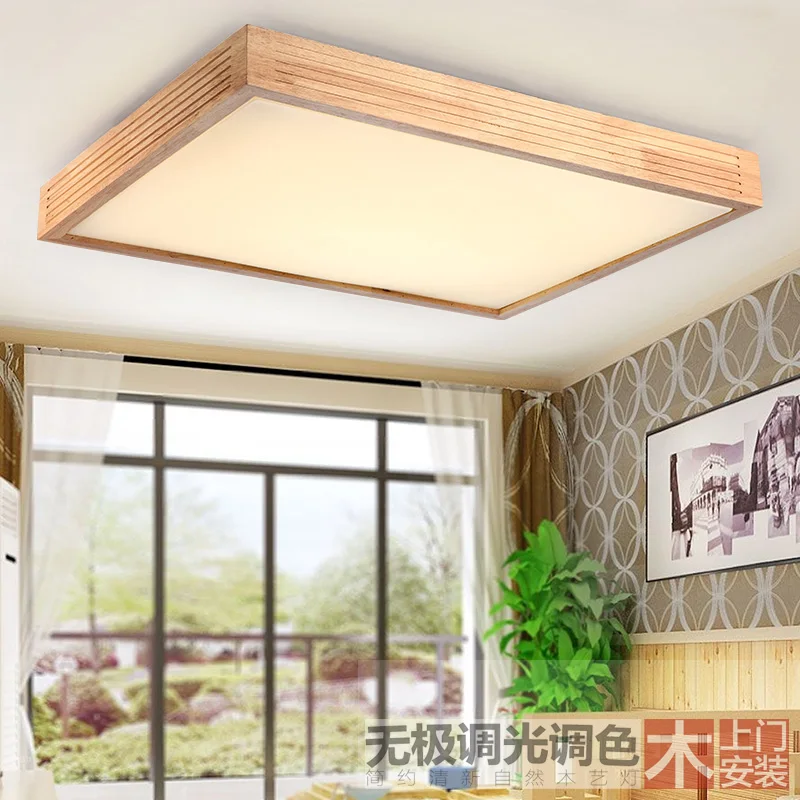 

Nordic New Chinese Japanese Korean Style Acylic Wooden LED Ceiling Light For Foyer Study Bedroom Dinning Room Lounge Area