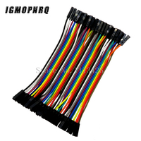 40pcs 10cm 2.54mm 1pin 1p-1p female to female jumper wire Dupont cable