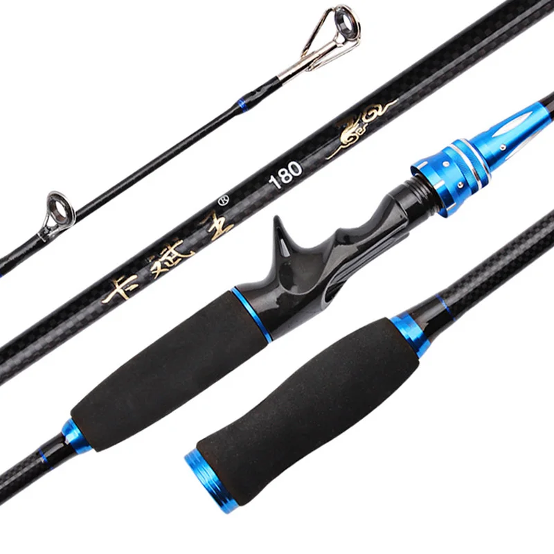 LIEYUWANG 1.8M Lure Carbon Casting Fishing Rod Travel Sea Fishing Pole Two Sections Hard Rod
