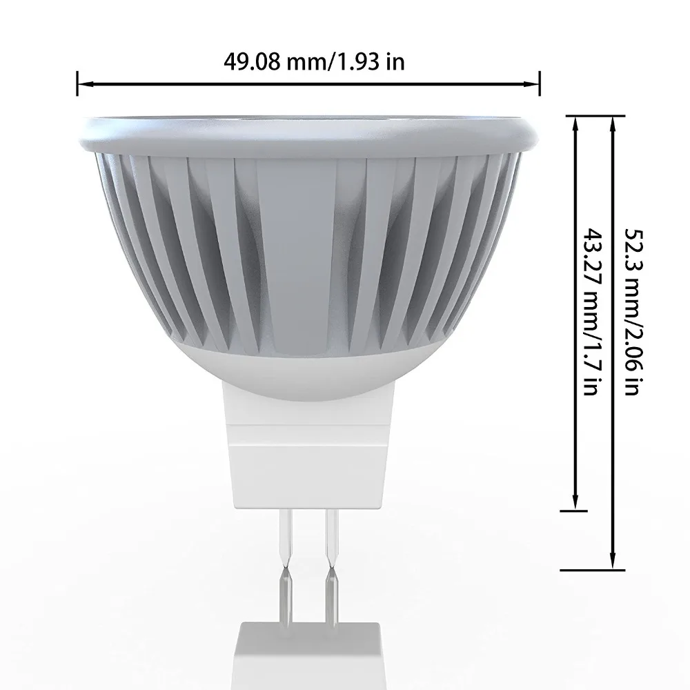 Imagem -03 - Lâmpada Led 10 Embutida 3w 12v Dimerizável Mr16 Branco Quente Frio Super Qualidade Lâmpada de Led