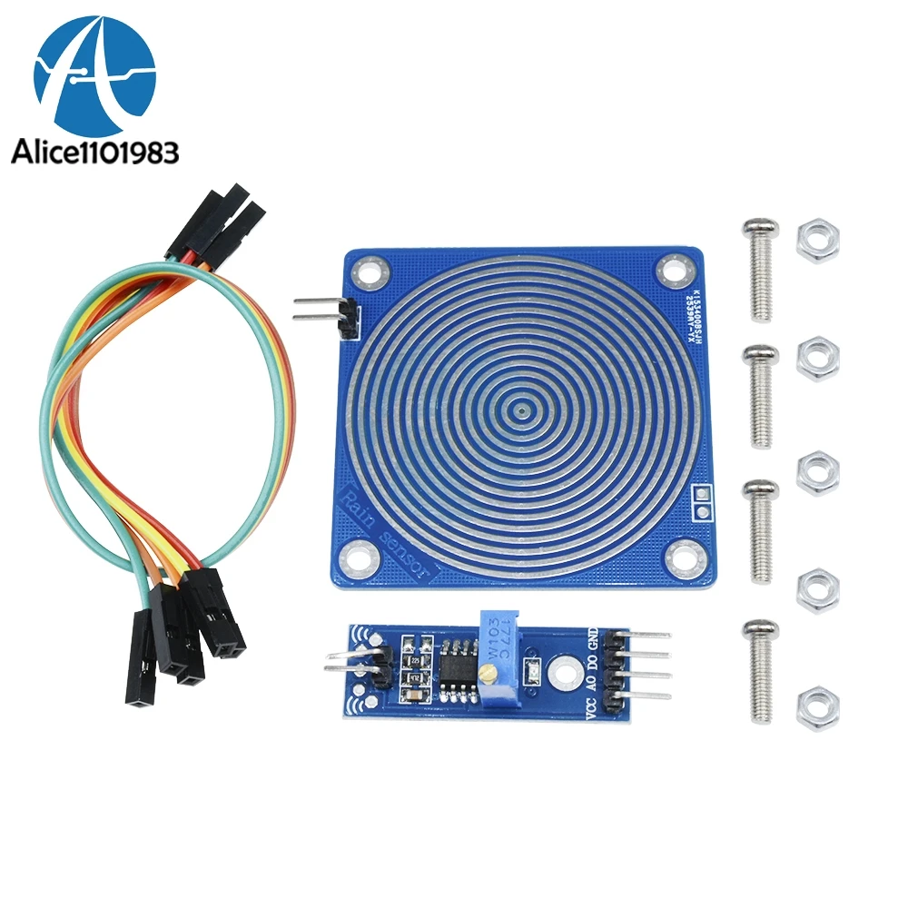 LM393 Humidity Detection Sensor Module Snow Rain Raindrops Detection For Arduino Drive Driver Board Translate Output Signals AO