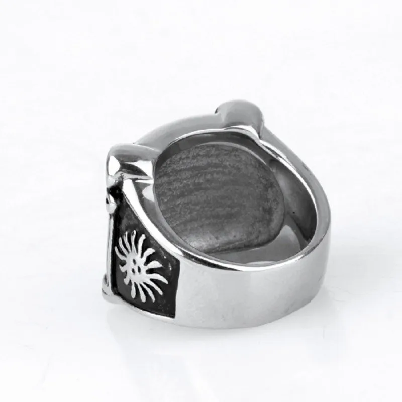 New Men's Silver color Ring Free Mason Freemason Masonic Ring 316L Stainless Steel Ring Men's Jewelry