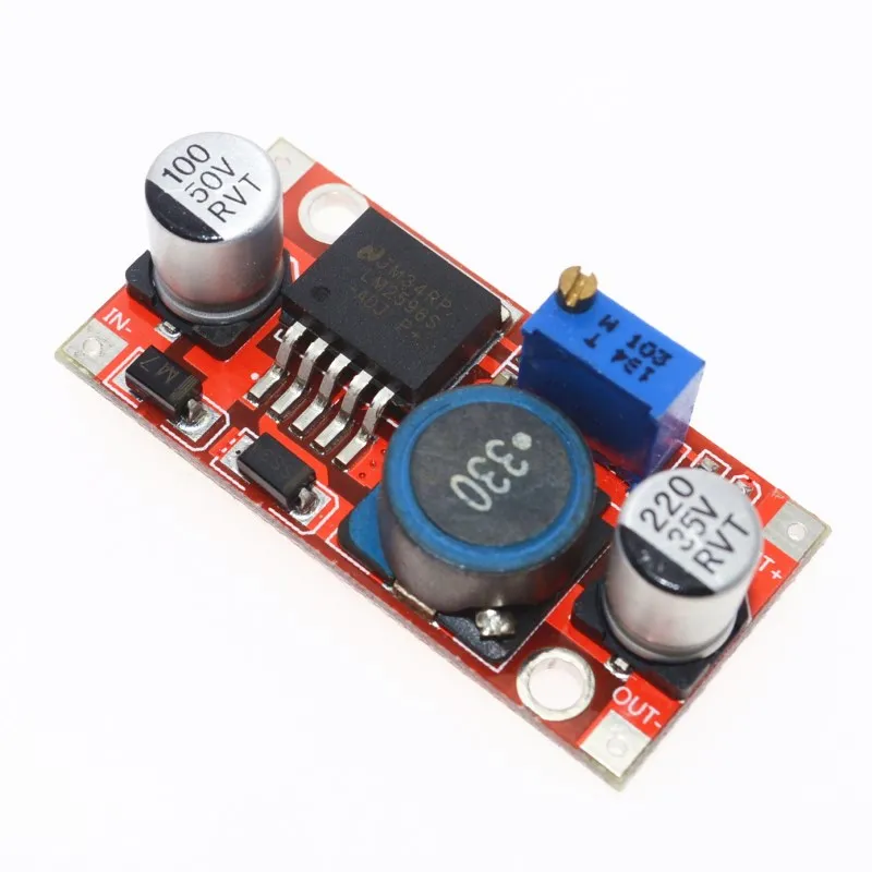 50PCS LM2596S DC-DC 3.6-46V 3A adjustable step-down power Supply module With reverse connection protection 5V voltage regulator