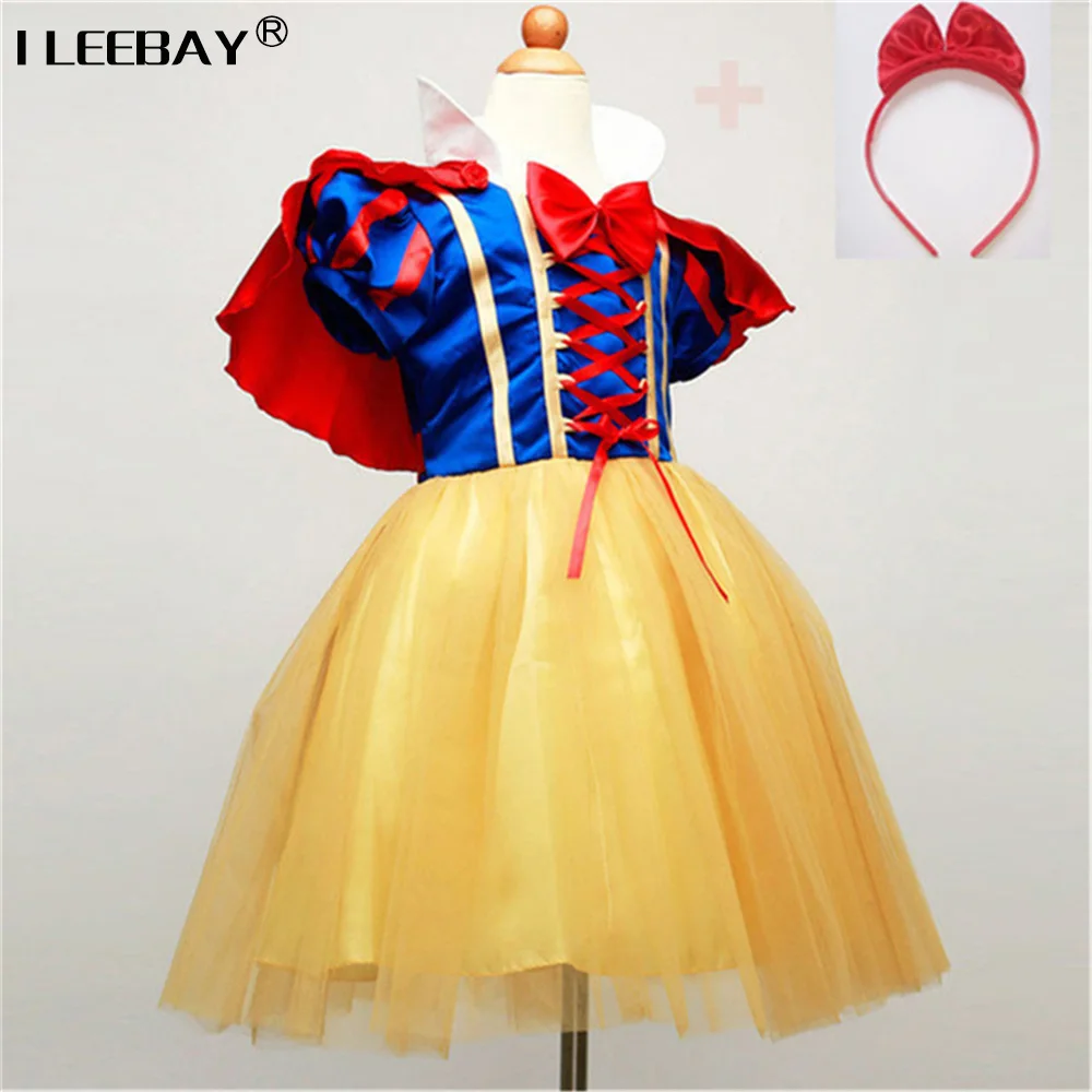 Children Cosplay Dress Snow White Girl Princess Dress Halloween Party Costume Children Clothing Sets Kids Clothes Girls Dresses