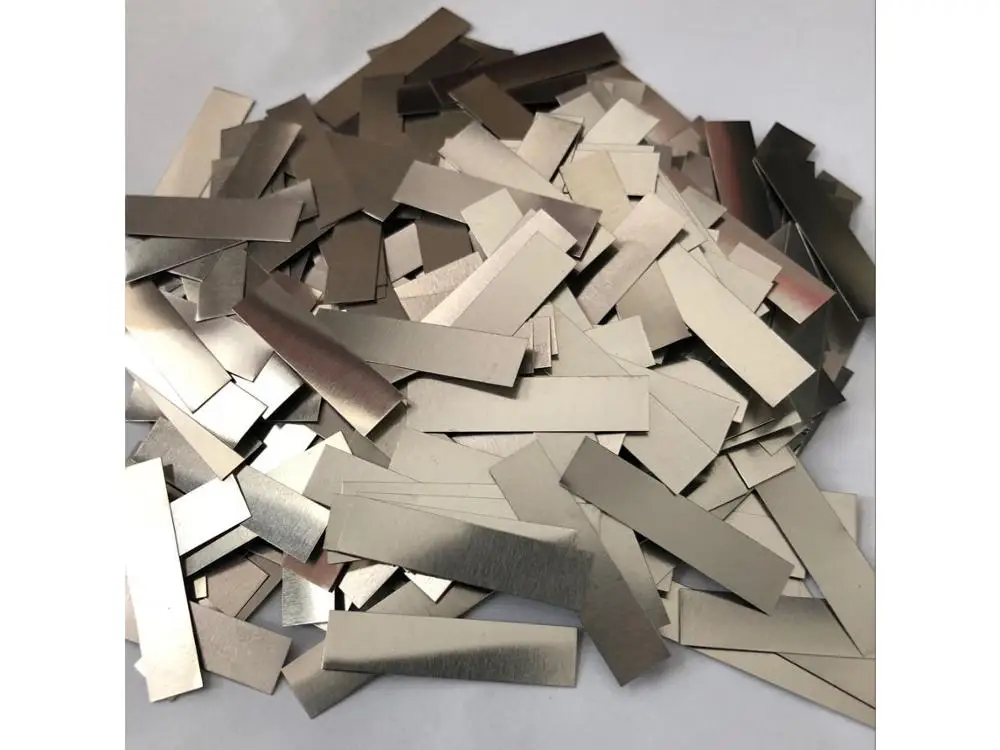 

0.1x5x25mm Nickel plated steel Strap Strip Sheets SPCC Tabs for 18650 battery connecting piece spot welding